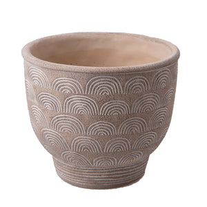 Contenitore Decorativo Disegni Rilievo Ø 23 H 21 cm