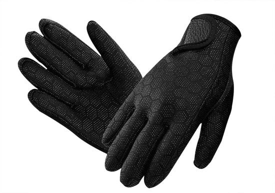 Manopole acquatiche idrofobe - 1,5 mm Neoprene - Antiscivolo - Chiusura elastomericata con cerniera - Termica - Adatte per immersioni/snorkeling - Manopole idrofobe