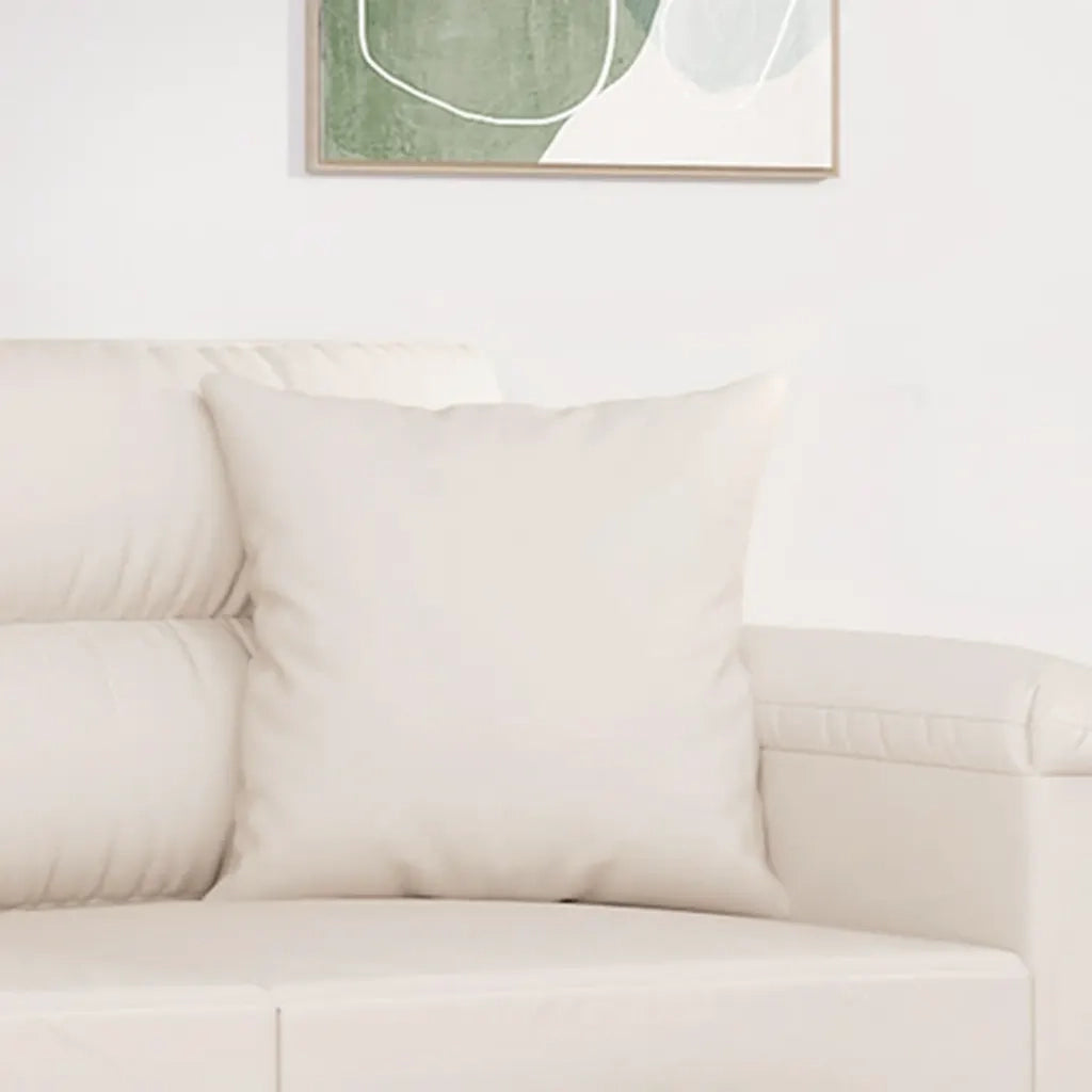 Cuscini Decorativi 2 pz beige 40x40 cm in Tessuto Microfibra 349500