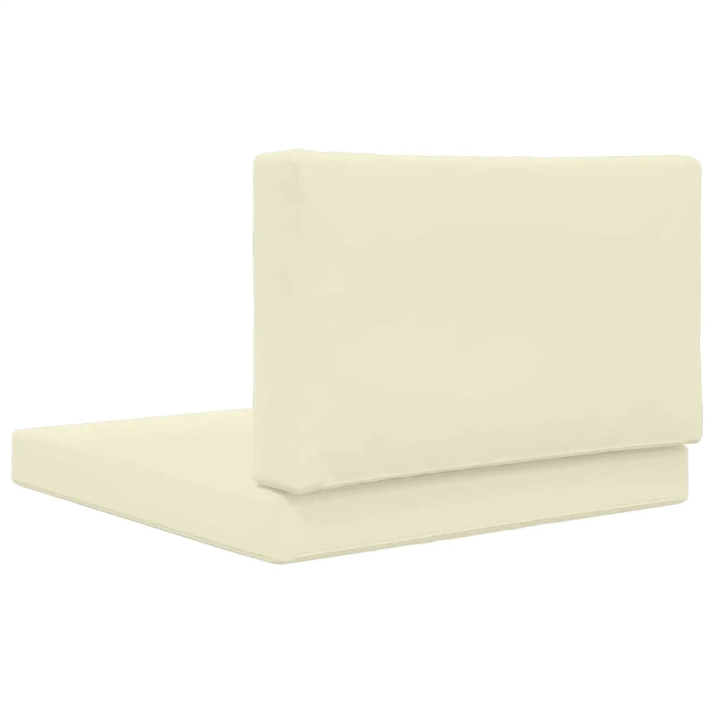 Cuscino per divano da esterno 2 pcs Crema Poliestere