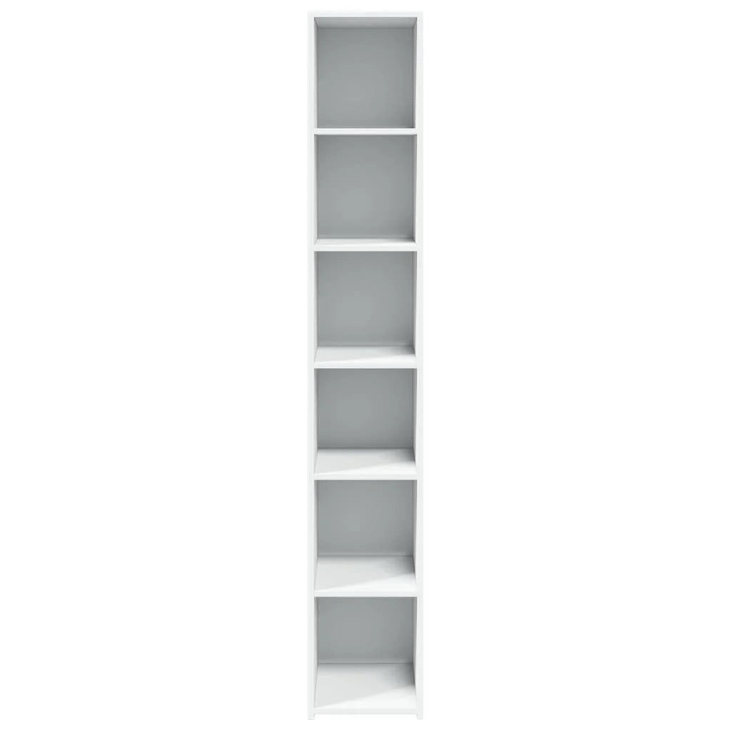 Credenza buffet cassettiera mobile contenitore organizer cucina soggiorno soggiorno alto 30 x 41 x 185 cm derivati ​​del legno bianco 02_0032253