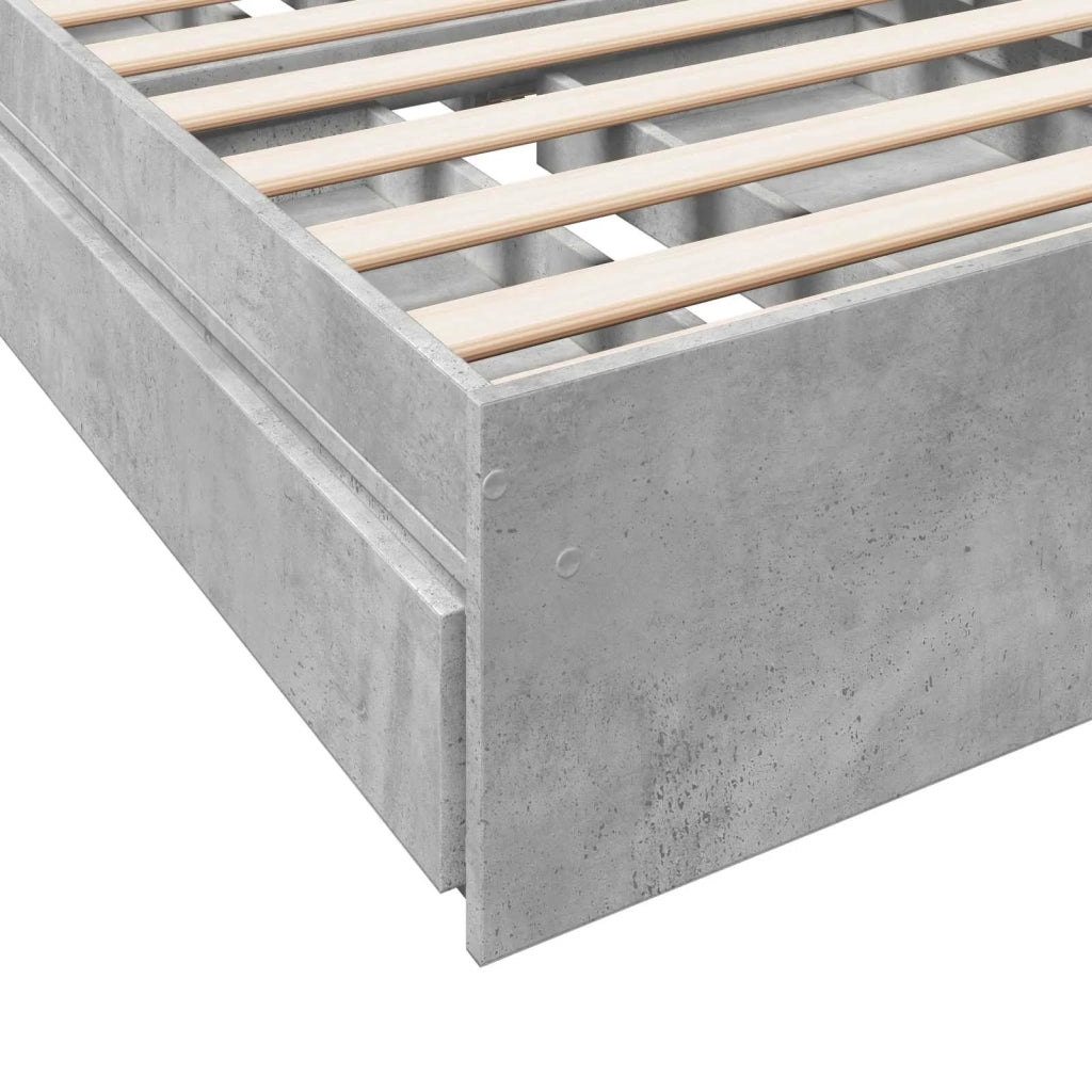 Telaio del letto con storage Grigio Cemento 80 x 200 cm 3429594