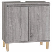 Mobile lavabo/lavabo 58 x 33 x 60 cm in legno laccato grigio 02_0006848