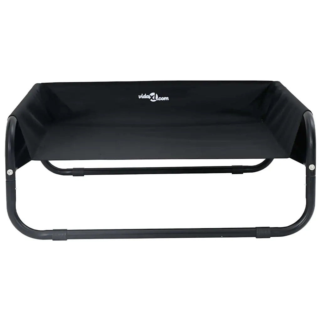 Letto per Cani Nero 75 x 75 x 30 cm Acciaio CFW1088751