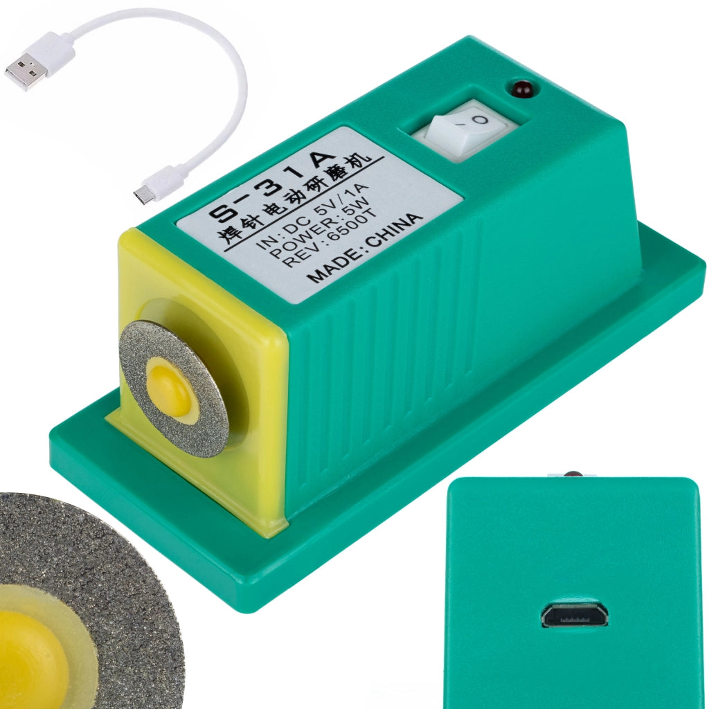 Affilatrice per Elettrodi S-31A 5W – Precisione e Durata | Materiale in Lega di Tungsteno | Alimentazione USB