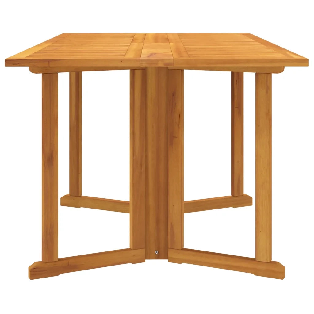 Tavolo Giardino-Tavolo da esterno Pieghevole a Farfalla 150x90x75cm Massello Teak