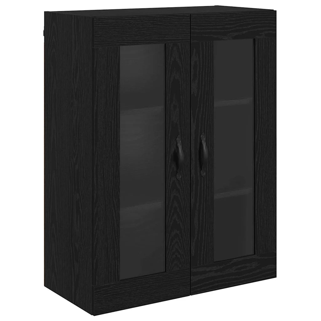 Credenza-Buffet-Armadio da cucina Rovere Bianco e Nero 69,5 x 34 x 180 cm