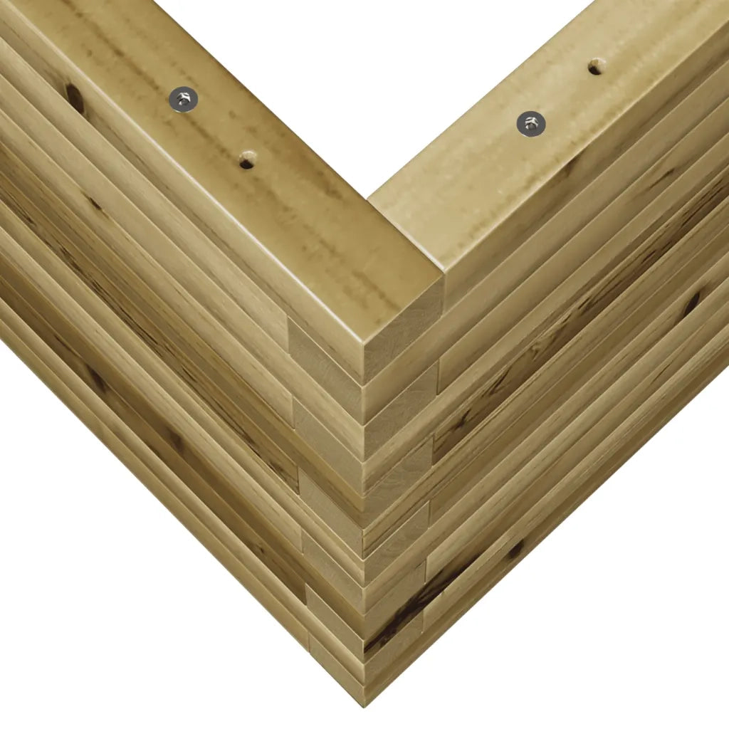 Fioriera da Giardino-Vaso da Esterno 90x60x45,5 cm in Legno di Pino Impregnato