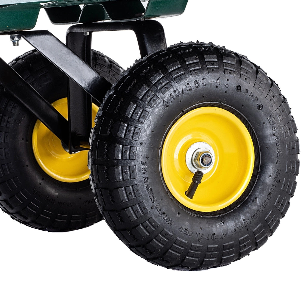 Carrello da giardino KADAX, carriola da trasporto, rimorchio, 450 kg, 200 L, XXL, grande, robusto