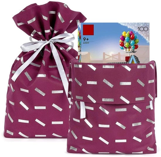 Borse di Regalo Reutilizzabili - Ambientalmente Perveniente - Blu - Per Bambini - Per Feste - Adatti per Giochi