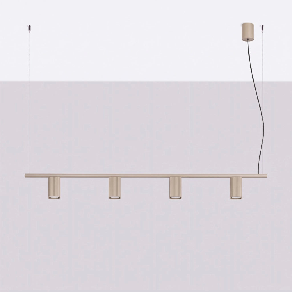 Lampadario RAYO 4 tortora