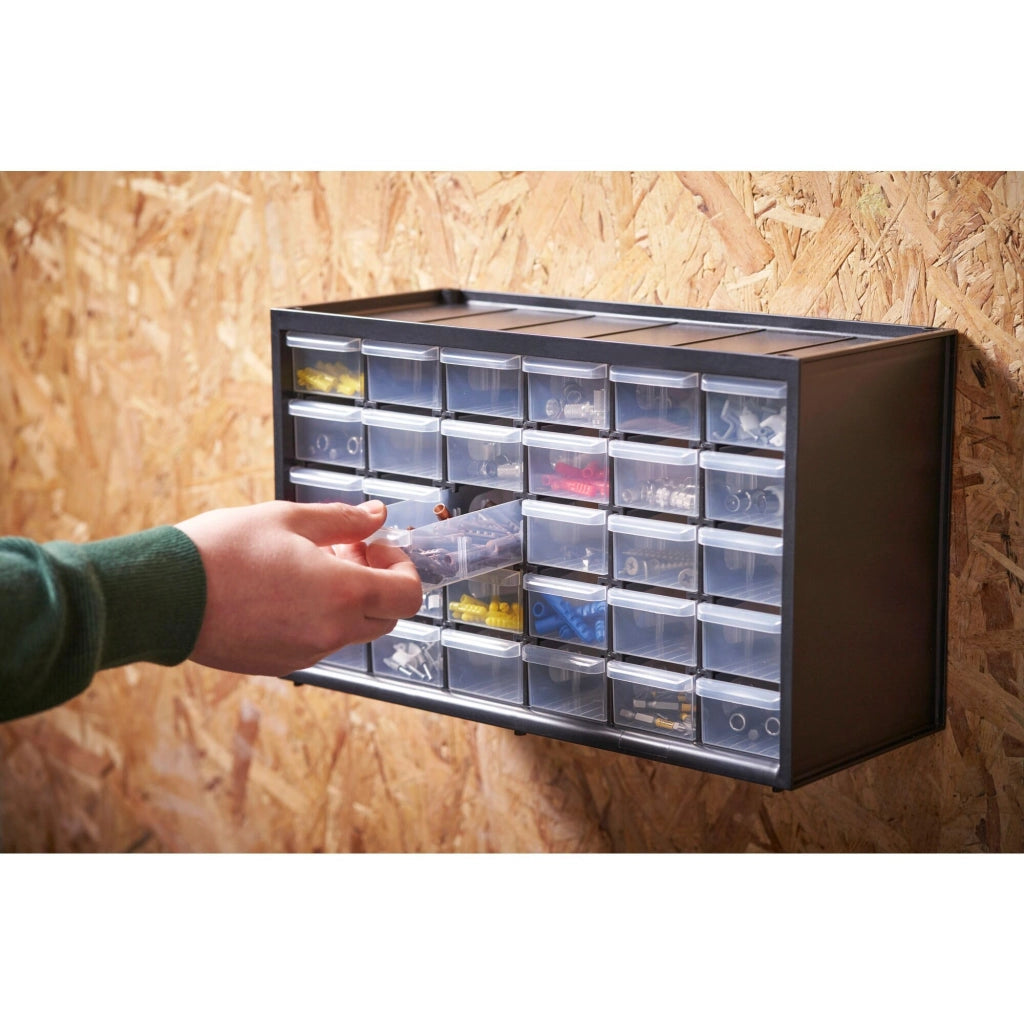 Cassettiera Porta Minuteria 30 Cassetti Stanley 36,5 x 15,3 x 22 cm