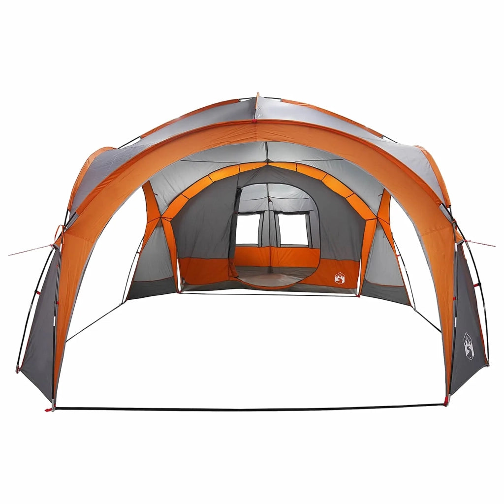 Tenda Laterale con tetto Grigio e arancione 410 x 410 x 250 cm 42028683