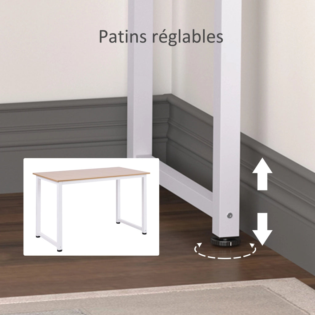 Tavolo da pranzo allungabile ¨C Zephmum ¨C Rovere e Bianco 120x60x76 cm
