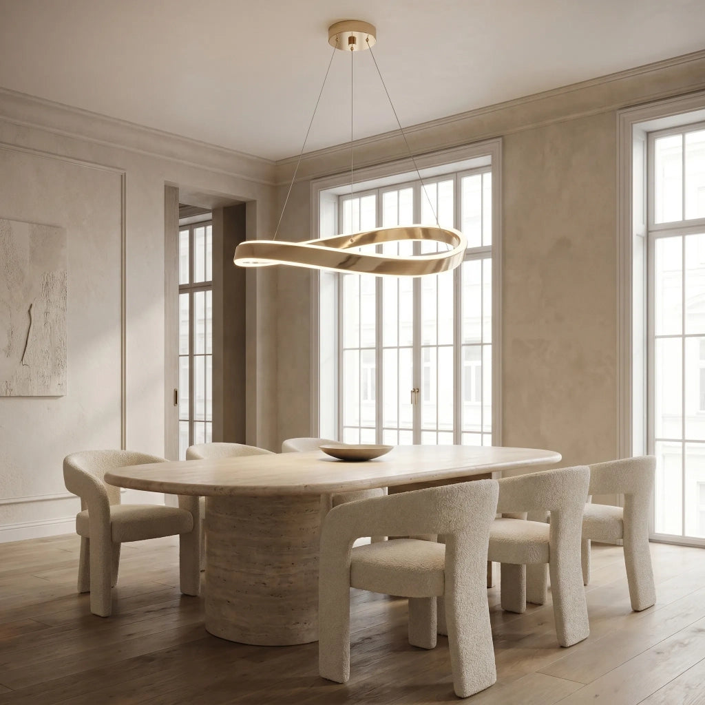 Lampada A Sospensione Da Soffitto Swe068-cp 80cm Gold