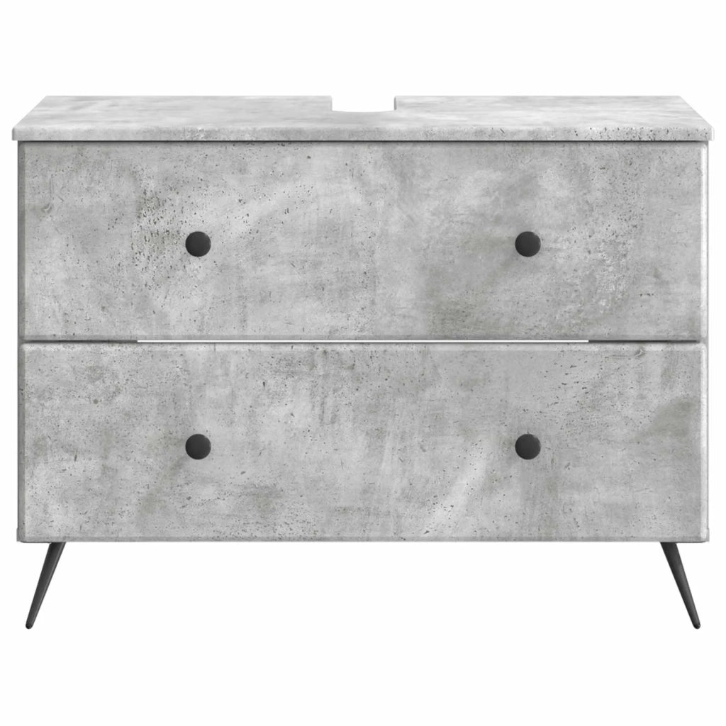 Armadio per Lavabo da Bagno BREDA Grigio Cemento 897458