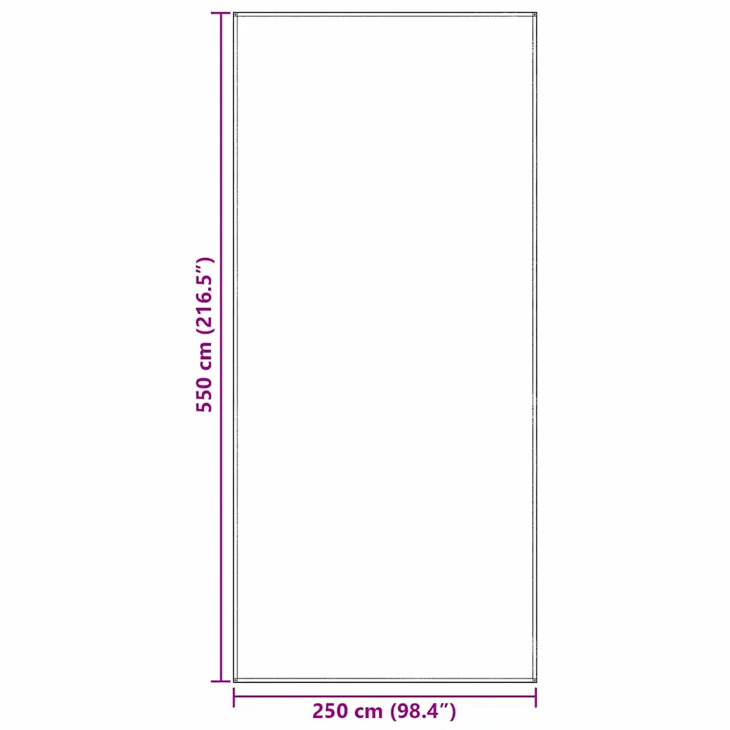 Tappeto da Tenda Blu e Grigio 550 x 250 cm Polietilene 42000175