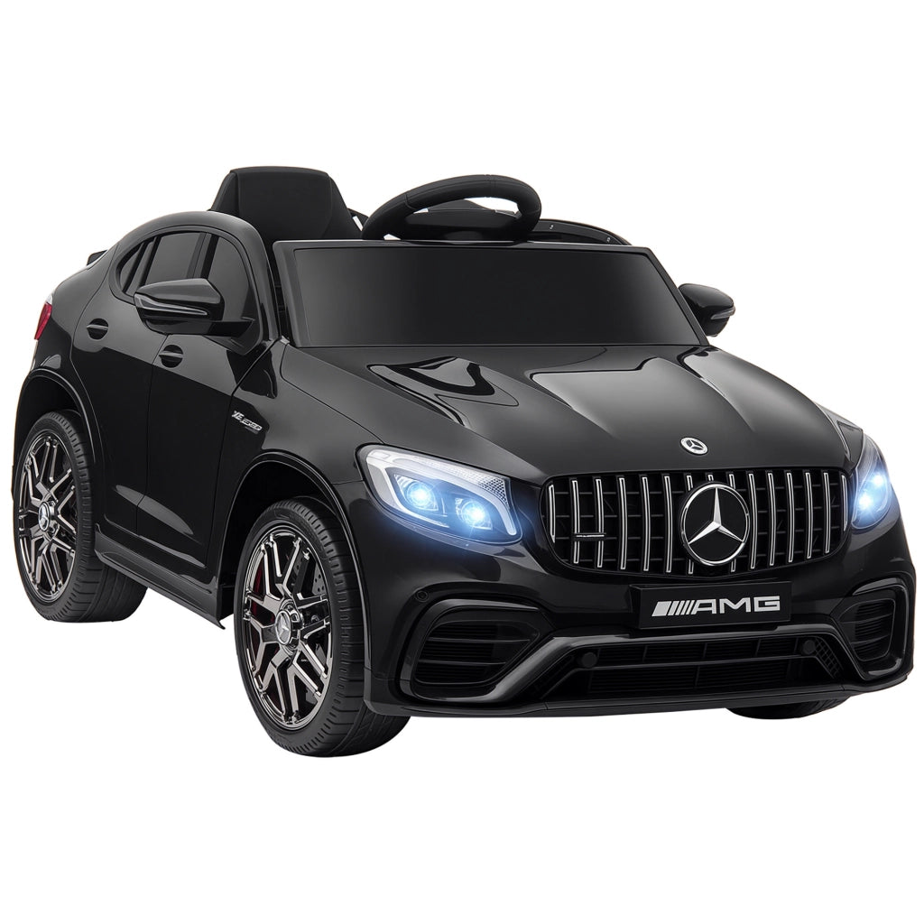 Macchina Elettrica per Bambini 3-5 Anni Mercedes con Cintura di Sicurezza e Telecomando, Nero