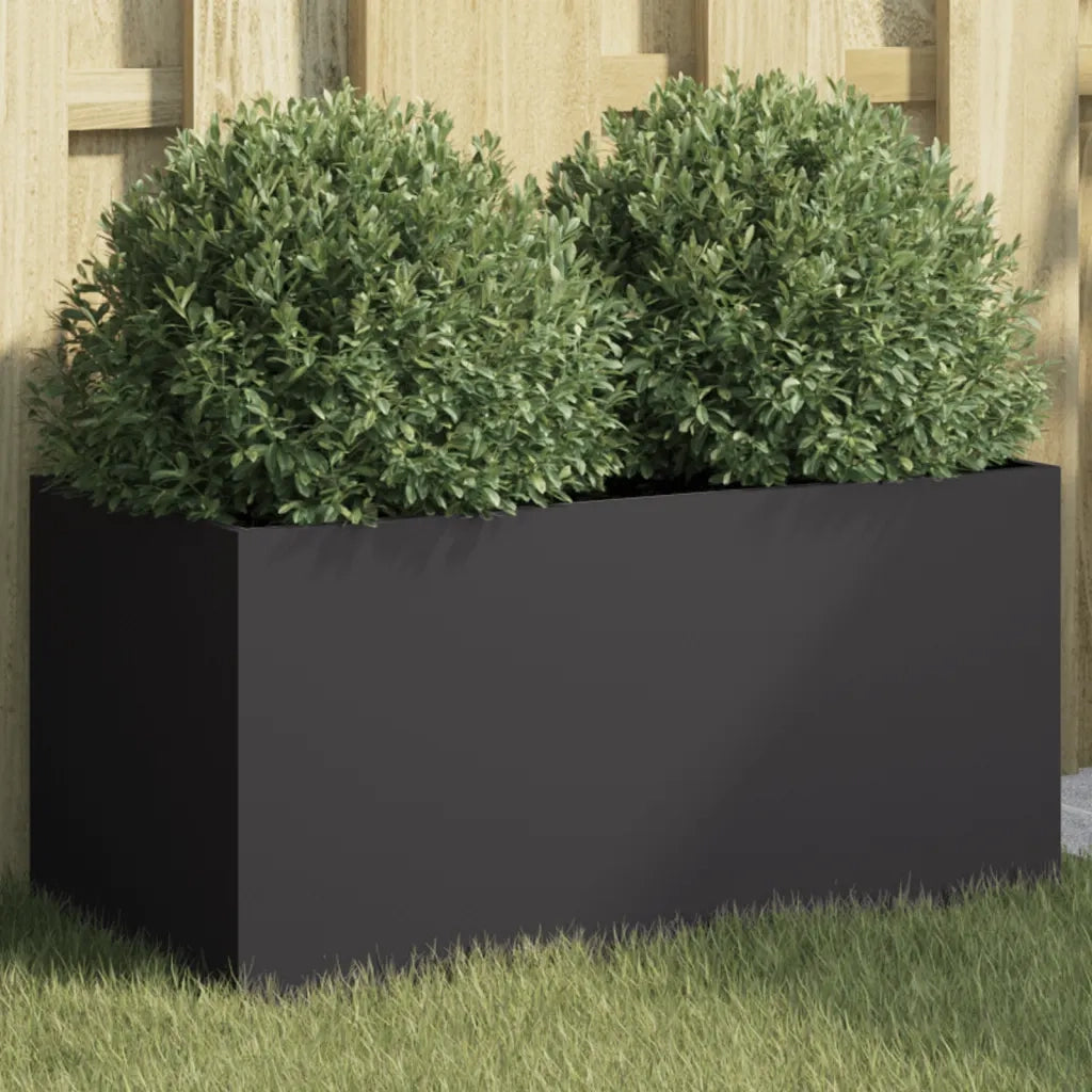 Fioriera Nera 52x48x75 cm in Acciaio