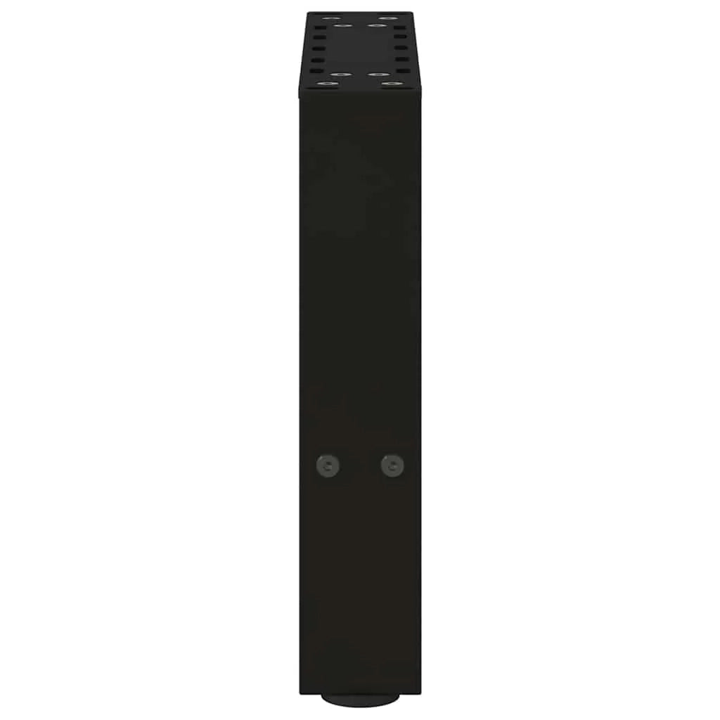 Set di 2 gambe per tavolino da caffè quadrate dal design moderno 30 x 30 cm con piedini regolabili in acciaio nero 02_0057492