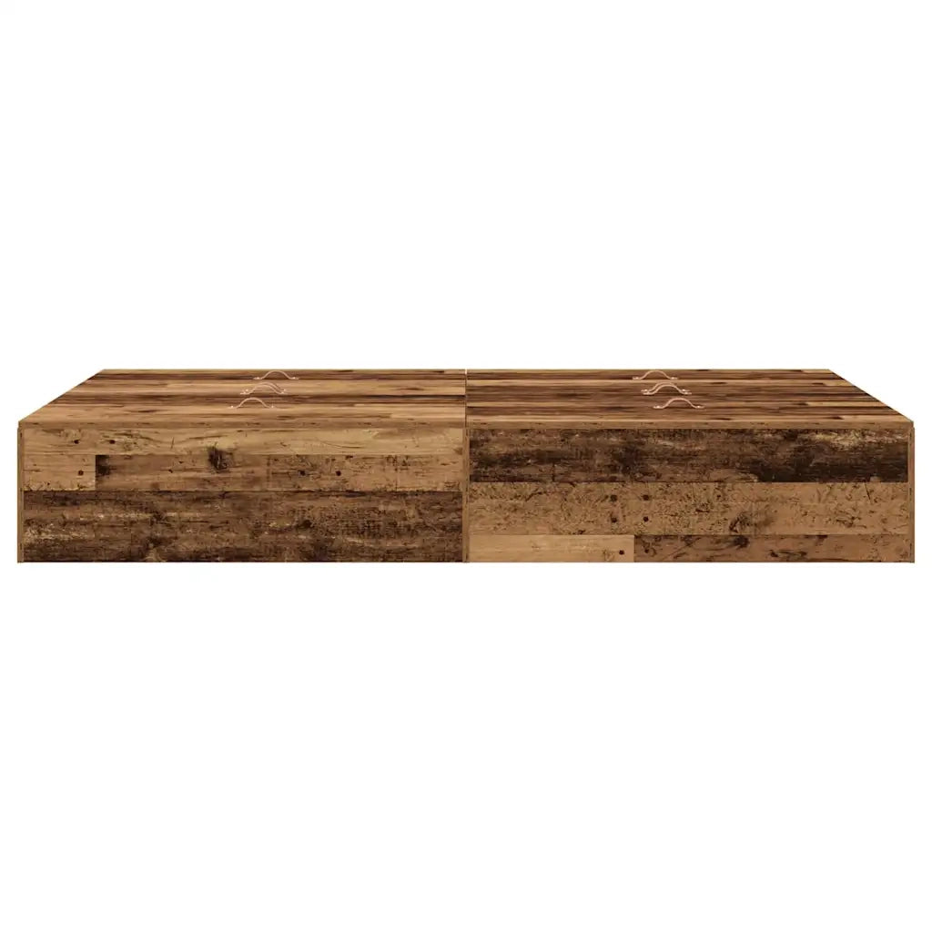 Struttura letto con contenitore Legno vecchio 120 x 190 cm 3335427