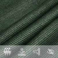 Vela Parasole 160 g/mÂ² Verde Scuro 3,5x4,5 m in HDPE