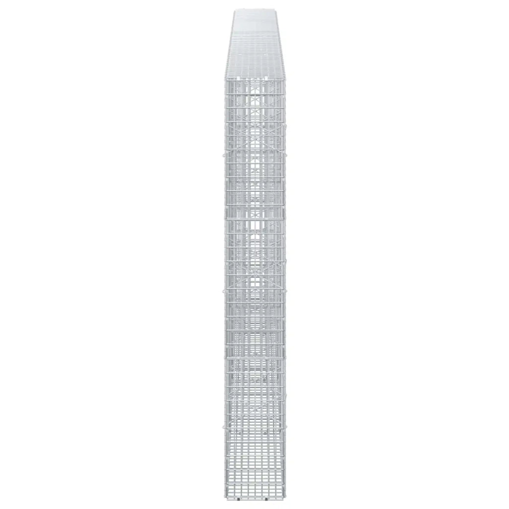 Gabione con filo da 3,5 mm e rete da 5x2,5 cm 400x20x150 cm 3461690