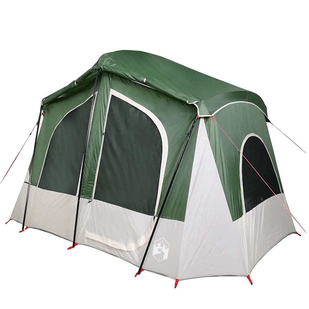 Tenda da Campeggio | Tenda Familiare a Cabina per 5 Persone Verde Impermeabile