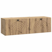 Mobile Porta TV da Muro-Credenza per TV sospesa Rovere Artigianale 98 x 31 x 30 cm 365503