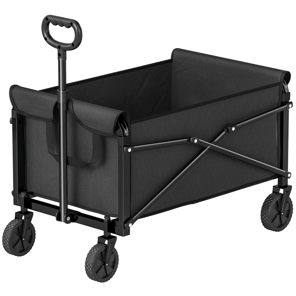 Carrello da giardino pieghevole 80L ¨C zephmum ¨C nero