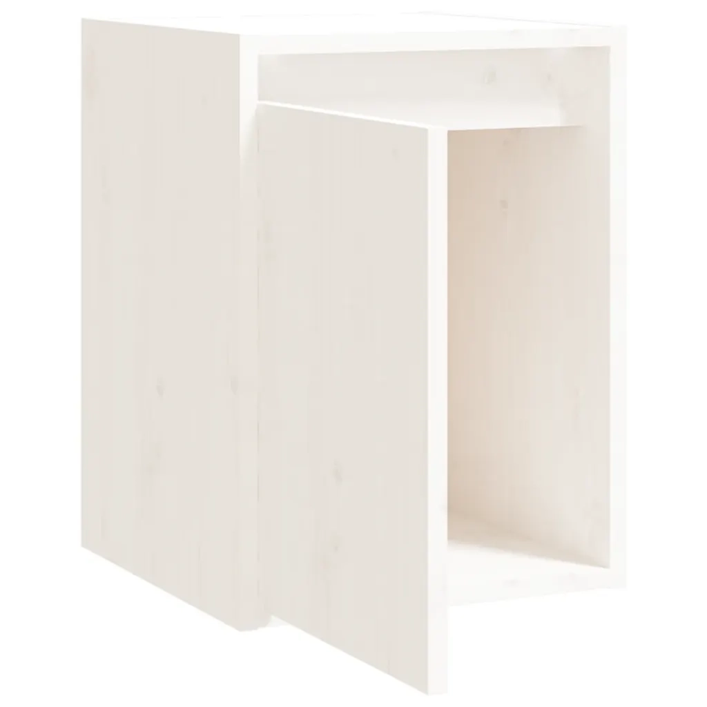 Mobiletto/libreria a muro pratico e dal design moderno 30 x 30 x 40 cm realizzato in legno massello di pino bianco 02_0048081