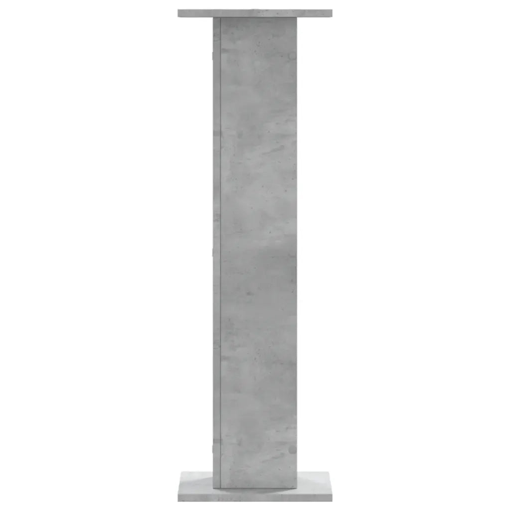 Supporti Altoparlanti 2 pz Grigio 30x30x95 cm Legno Multistrato 852675