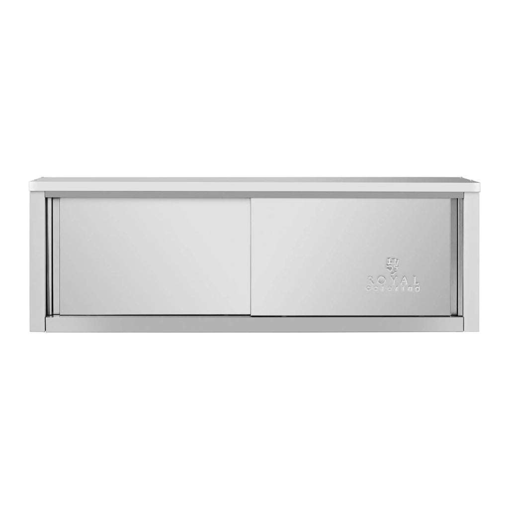 Pensile in acciaio inox pensile in acciaio inox con ante scorrevoli pensile da cucina pensile in acciaio inox 1500 x 400 x 500 mm portata 75 kg 14_0005004