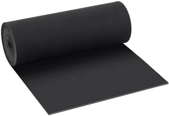 Rullo di schiuma EVA 300 x 30 cm - 3 mm spessore - schiuma premium - nero - progetti di fai da te - buona elasticità - impermeabile - schiuma gomosa