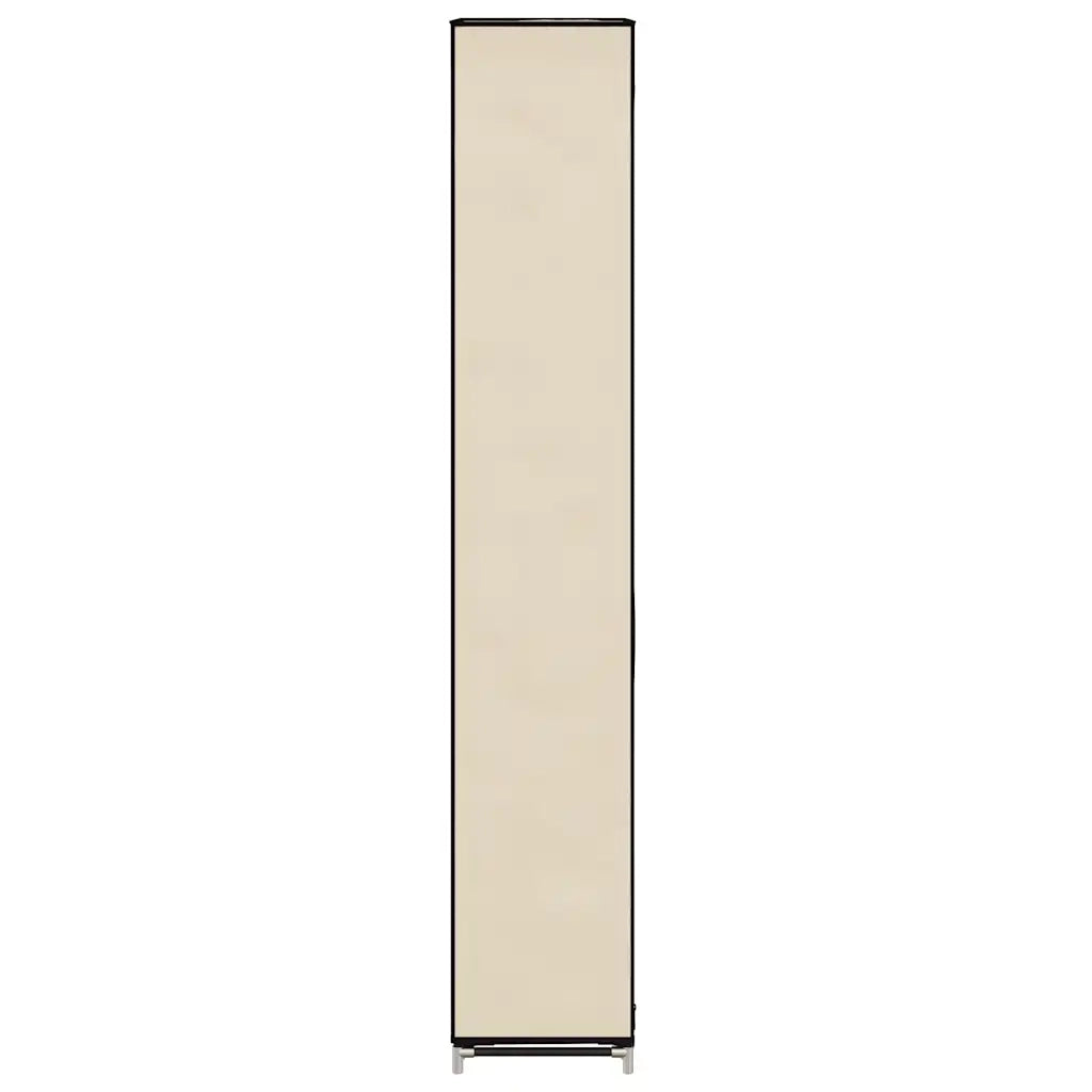 Scarpiera con Rivestimento in Tessuto Crema 57x29x162 cm 282431