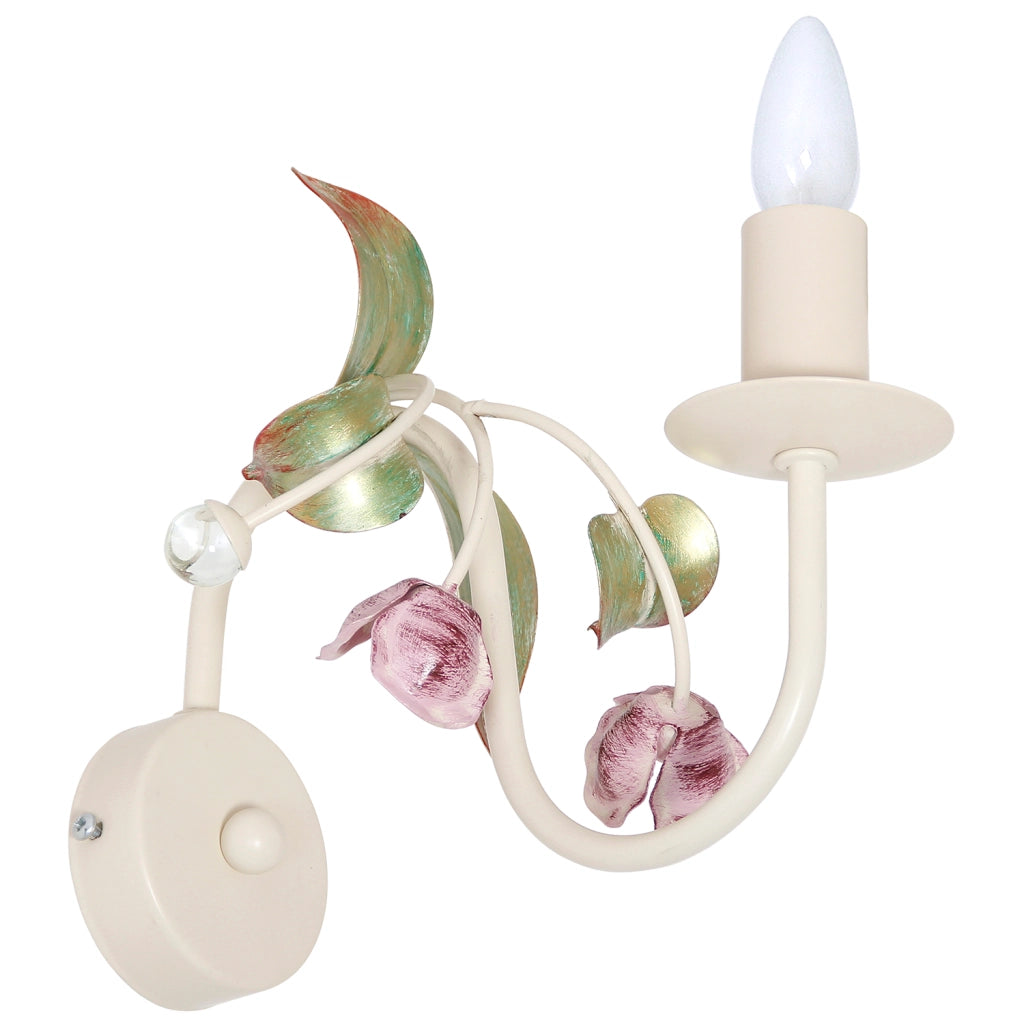 Applique a candela fiori Rose multicolore 1xE14 15W Luminex