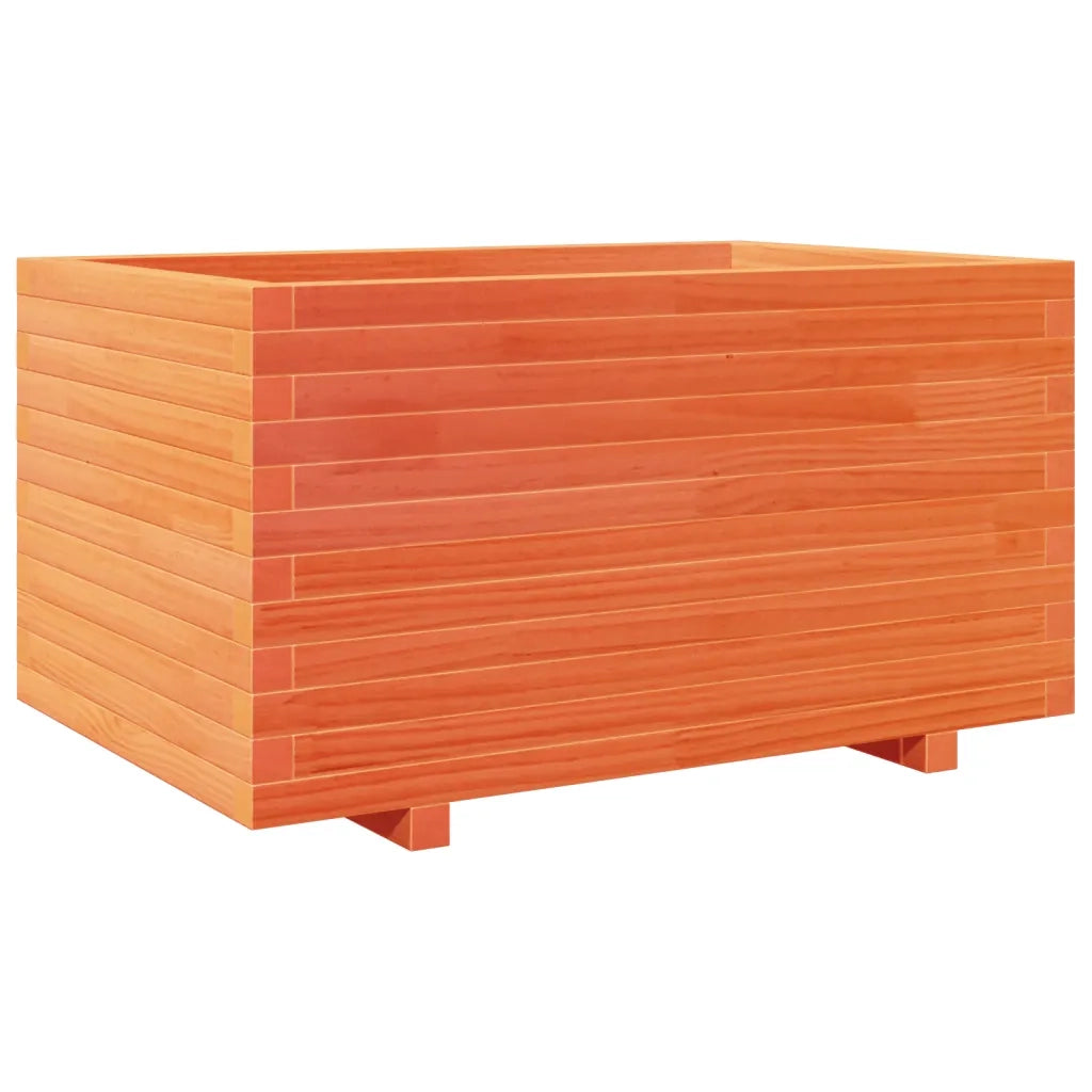 Fioriera Giardino Marrone Cera 90x60x49,5cm Legno Massello Pino 3282566