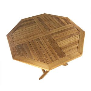 Tavolo Pieghevole Ottagonale da Esterno Octogon 120x120 cm in Teak