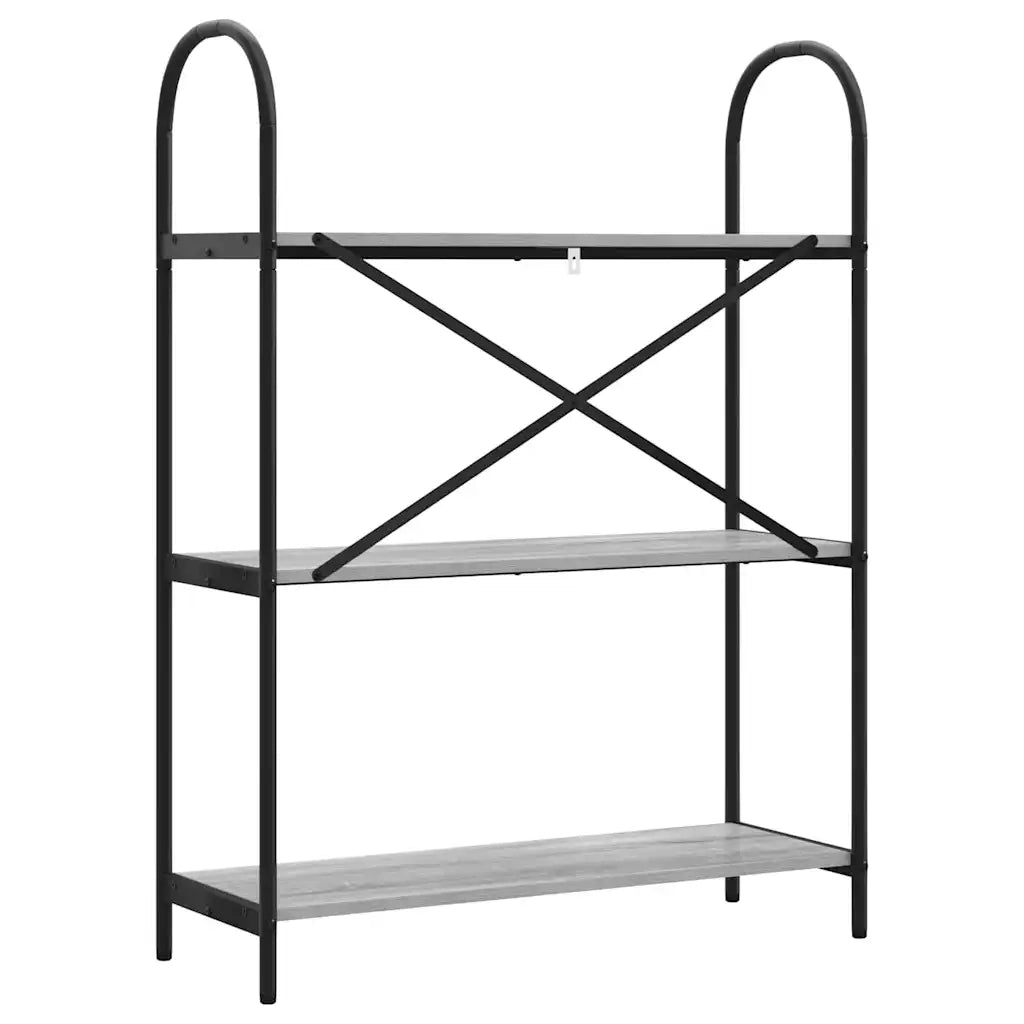 Libreria Grigio Sonoma 80 x 30 x 109 cm Legno multistrato 879902