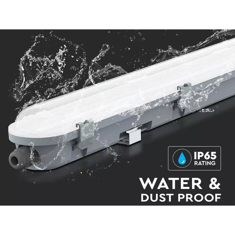 Plafoniera Led 120cm 36W 120lm/W 4320 lm Neutro 4000K IP65 Copertura Satinata SKU-2120207