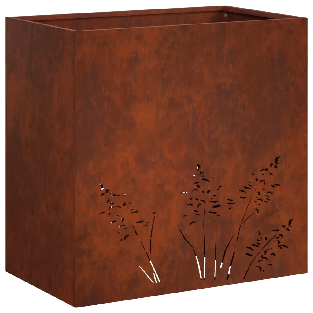 Vaso da giardino Ruggine 50 x 30 x 49 cm Acciaio Corten 8005818