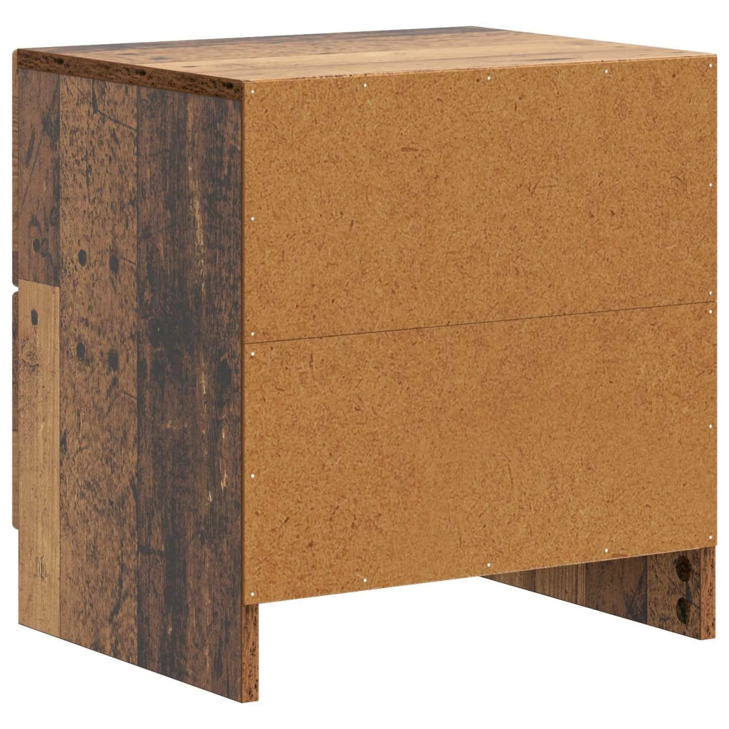 Armadio da Notte 2 pcs Legno antico 43 x 34,5 x 44,5 cm 895692