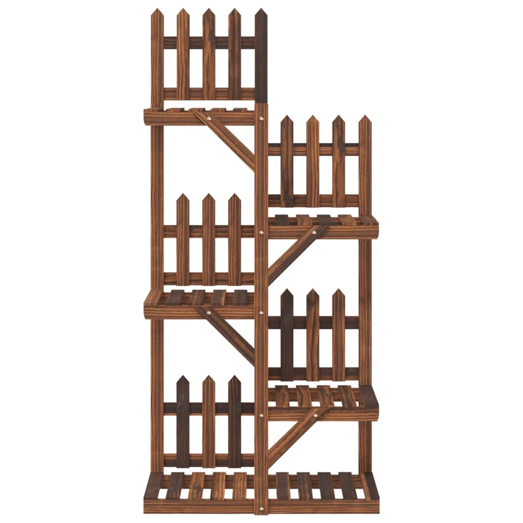 Portafiori/portapiante 60 x 25 x 130 cm legno massello di abete marrone 02_0045212