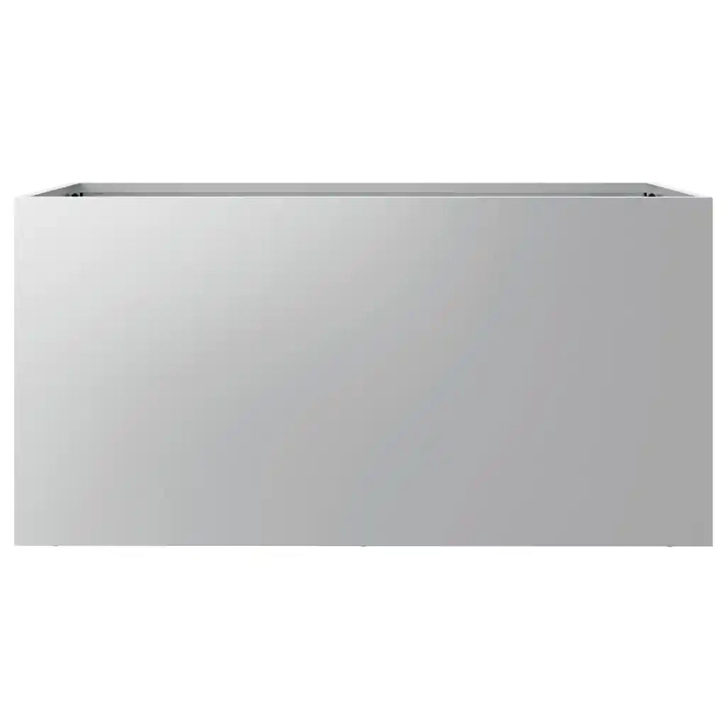 Fioriera Argento 62x30x29 cm in Acciaio Zincato