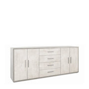 Mobile 4 Ante 4 Cassetti Kit Cemento cm 203x41x84h - Sarmog