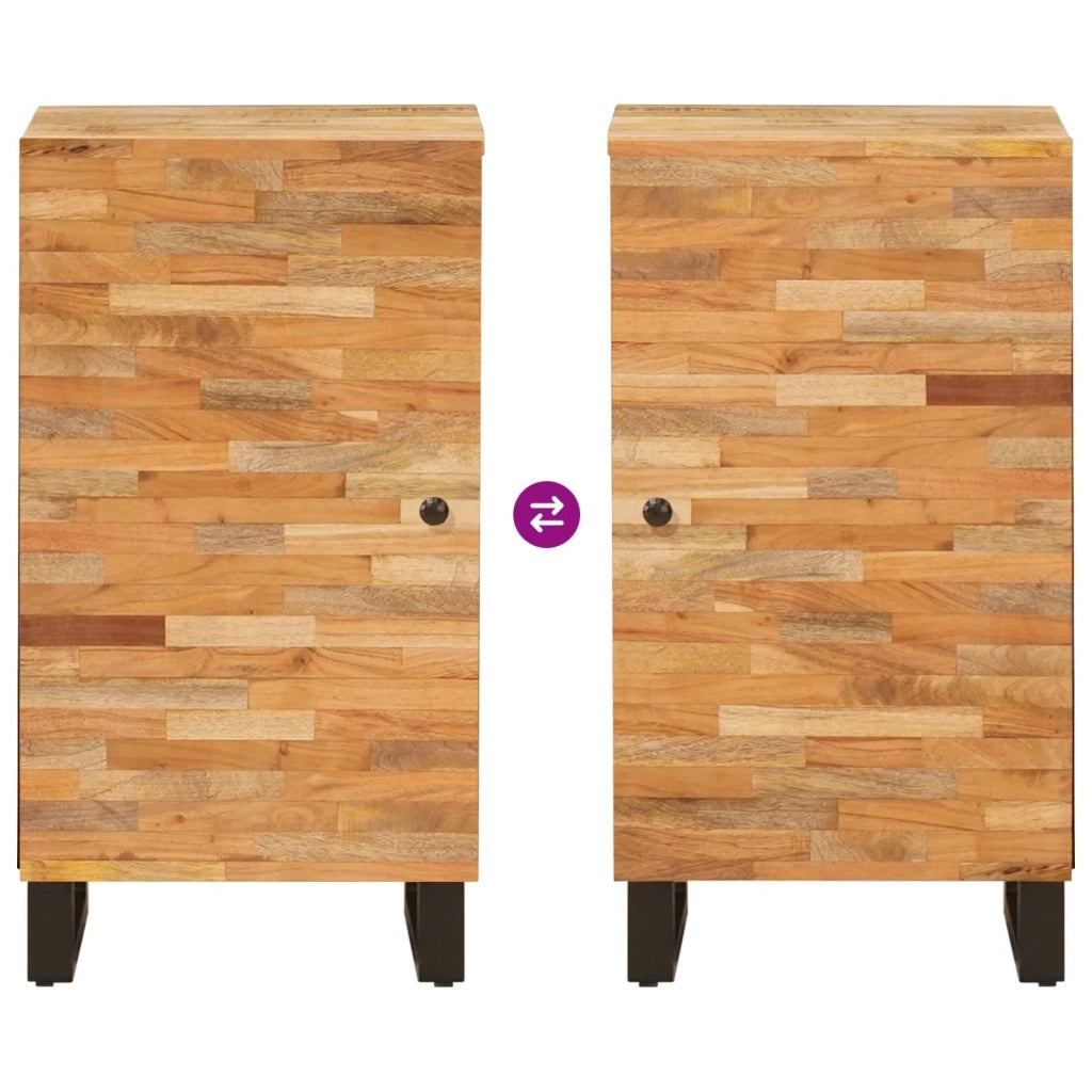 Mobile laterale Marrone 40 x 33 x 75 cm Legno di mango massello 4018320