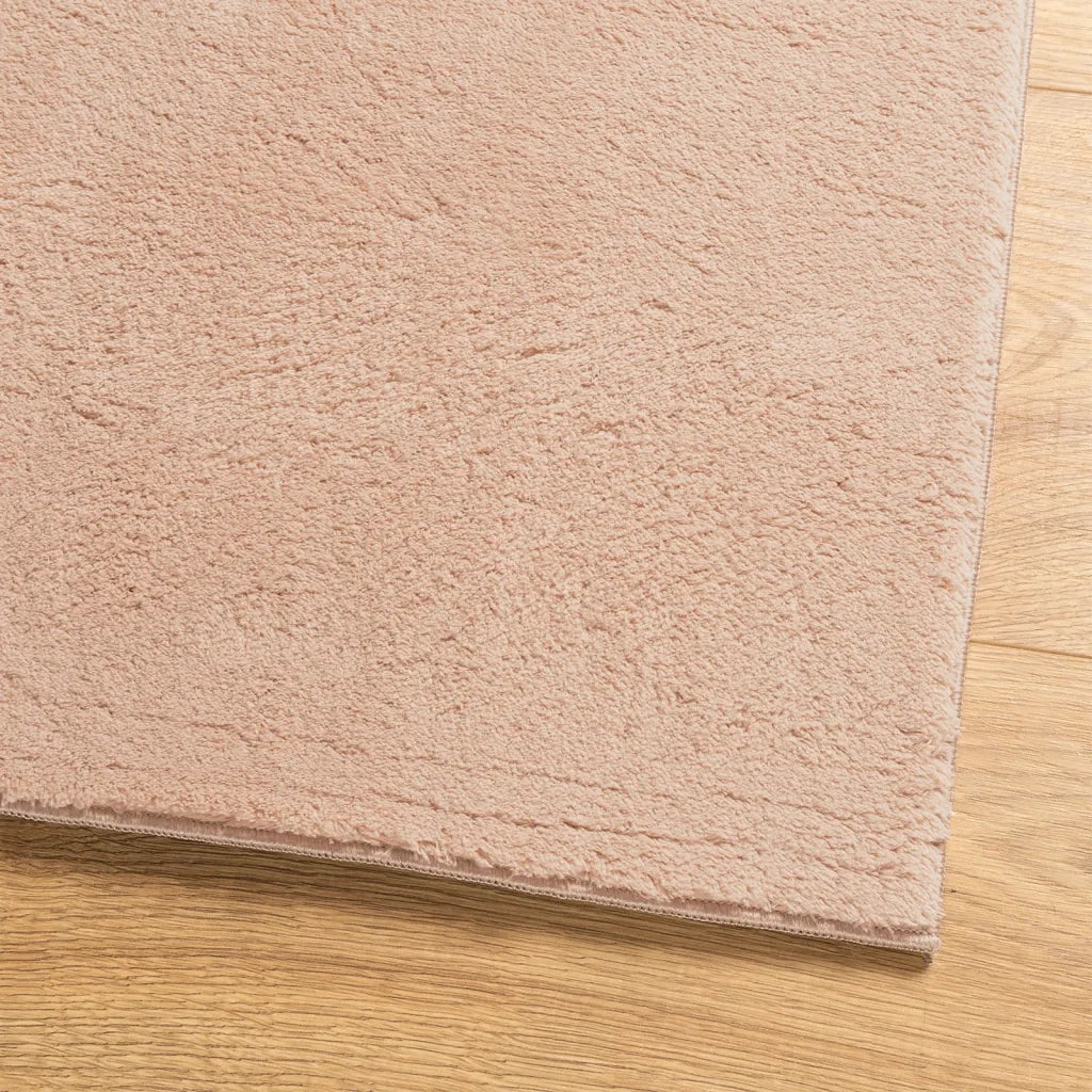 Tappeto a Pelo Corto HUARTE Morbido e Lavabile Rosato 200x280cm 375157