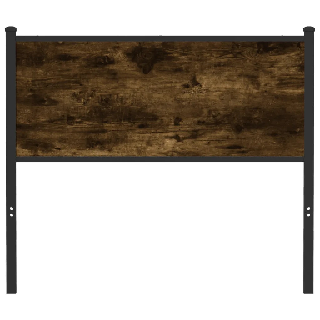 vidaXL Testiera Rovere Fumo 100 cm in Legno Multistrato e Acciaio