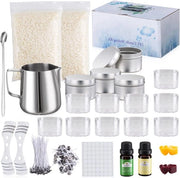 Set di candele DIY - manuale per creare candele con cera d'api, contenitore per candele, appoggio per candele

Modello: 
- Cera d'api
- Contenitore per candele
- Appoggio per candele