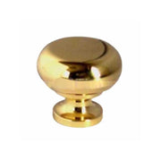 Pomolo Tondo Ottone Lucido mm 20
